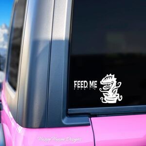 Feed Me Venus Fly Trap Vinyl Decal | Laptop Decal | Plant Mom